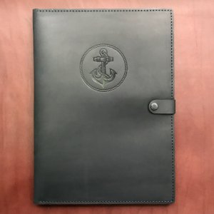 Работа Кожаная папка для морских документов