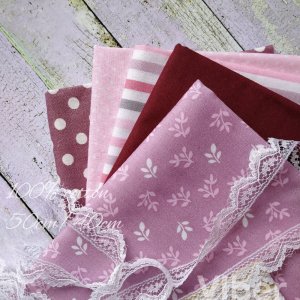 Работа Набор хлопка для рукоделия из 5 шт. Розово-лиловый