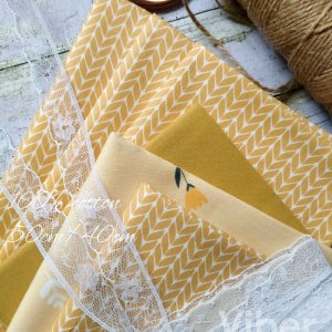 Робота Тканина бавовна карамельна в'язка косичка