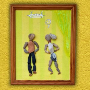 Работа Авторская картина из камней с моря. Семейная жизнь