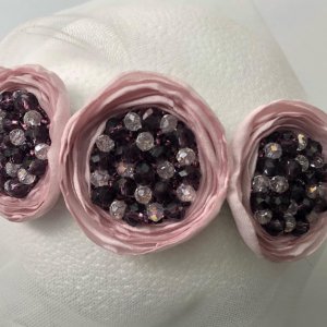 Работа Пудровый обруч и заколки