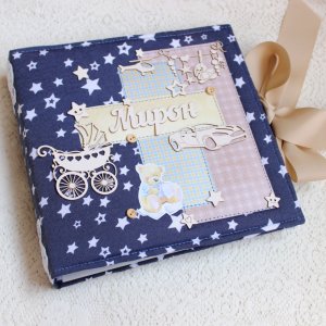 Робота Бебібук для хлопчика, альбом для малюка на перший рік життя