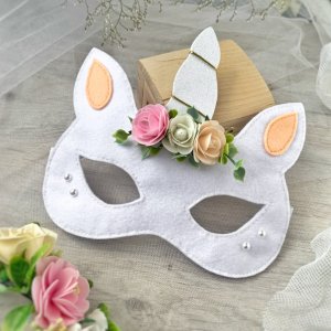 Работа Маска единорог, маска из фетра единорог