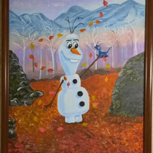 Работа Снеговик