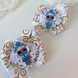 Работа Школьные бантики на резинке лол