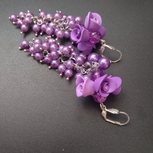 Робота Бузкові перлинні сережки