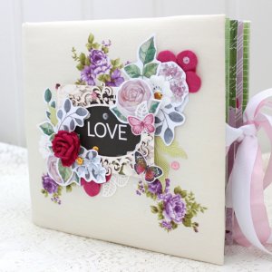 Работа Семейный скрап альбом , альбом история любви