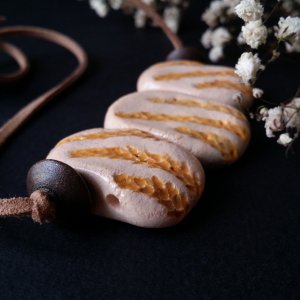 Работа Ожерелье Золотой подорожник