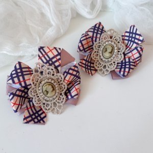 Робота Шкільні бантики на резинці бежеві