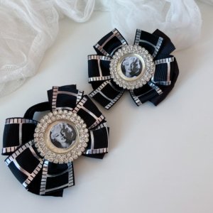 Робота Шкільні бантики на резинці чорні 6