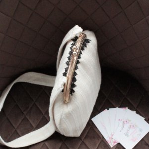 Работа Сумочка с джутовой ткани