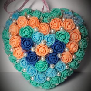 Работа Сердечко из роз