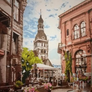 Робота Картина акриловими фарбами