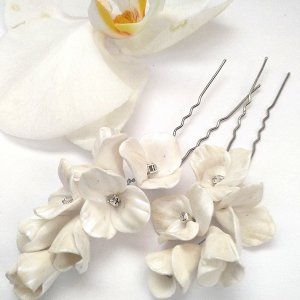 Работа Шпильки с перламутровыми фрезиями