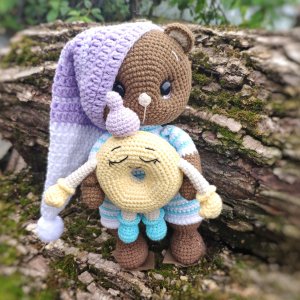 Работа Игрушка Мишка Соня и его друг пончик