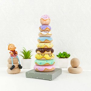 Работа Пирамидка игрушка "Donuts"