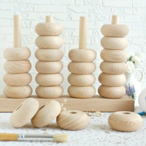 Работа Сортер счеты деревянные "Математик"