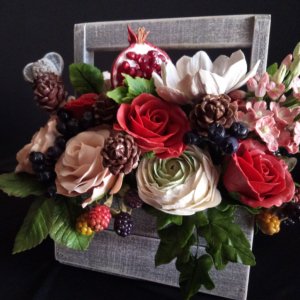 Робота Букет квітів з гранатом