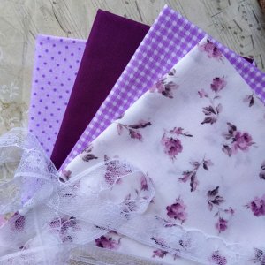 Робота Набір бавовни для рукоділля бузковий 4шт