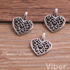 Работа Подвеска-шарм сердечко серебро