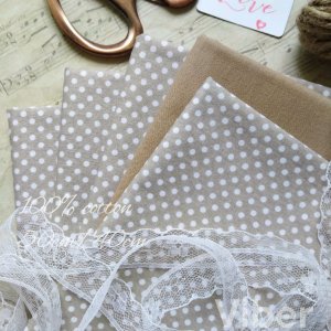 Робота Тканина бавовна густий горошок на тілесному