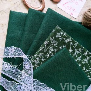 Робота Тканина бавовна смарагдовий для рукоділля