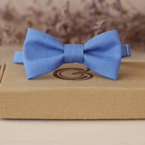 Работа Галстук-бабочка небесно-синий