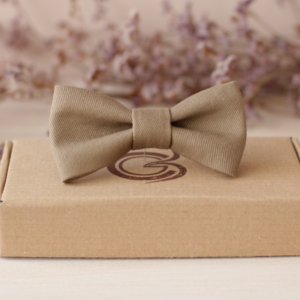 Работа Галстук-бабочка песчано-коричневый