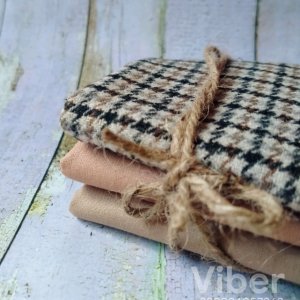 Робота Змішаний набір тканини для рукоділля бавовна і шотландка