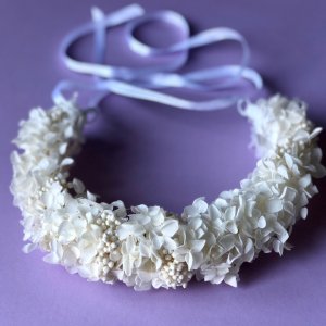 Работа Веночек из сухоцветов 