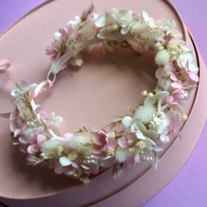 Работа Веночек из натуральных сухоцветов 