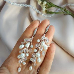 Робота Весільні сережки для нареченої на весілля, на подарунок