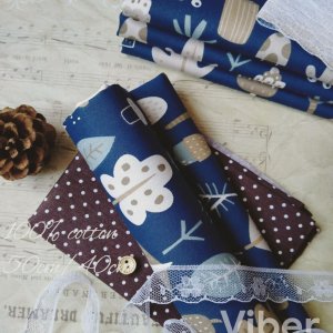 Работа Ткань хлопок грибочки и желуди в лесу