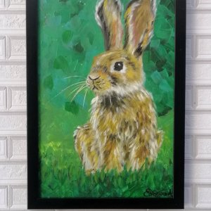 Робота Картина "Зайка" ручної роботи