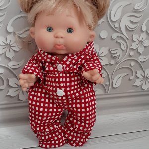 Работа Одежда для пупса Нинес донил 26 см. Комбинезон трикотажный