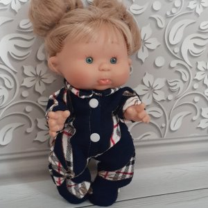 Работа Одежда для пупса Нинес донил 26 см. Комбинезон мягкий