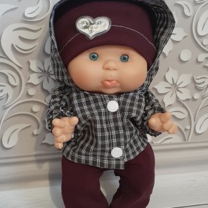 Работа Одежда для пупса Нинес донил 26 см. Курточка, штаны и шапка