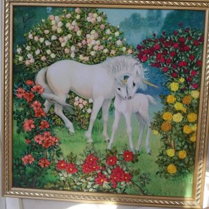 Работа Картина Единороги "