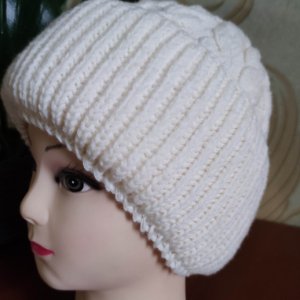 Робота шапка біла меринос