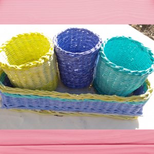 Робота Плетені підставка зі склянками