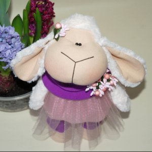 Работа плюшевая овечка