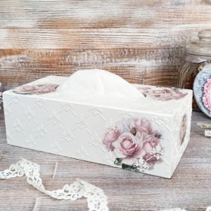 Работа Салфетница короб настольная оригинальный подарок