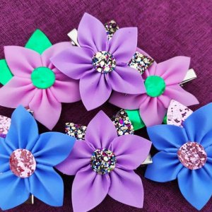 Работа Заколки с фоамирану