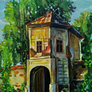 Работа Пейзаж (Замок Телеком)