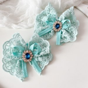 Робота Мереживні бантики для школи мятні