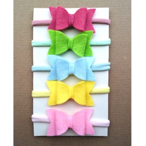 Работа безразмерные повязки на голову с бантиками