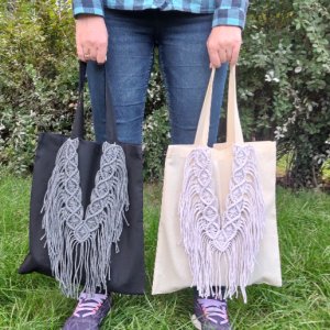 Работа Макраме шопер 