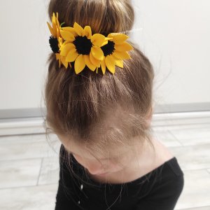 Работа Повязка на гульку подсолнечник