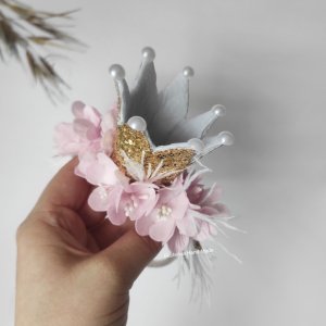 Работа Повязка корона с перьями