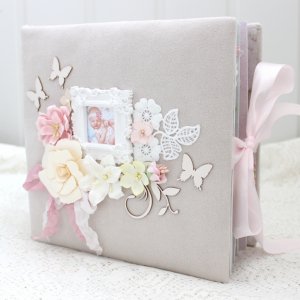 Работа Скрап альбом для девочки от рождения до годика